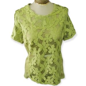 Sweet Salt Flower Power Blouse Size Large